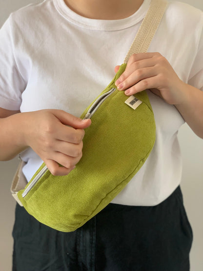 PALOMA BAGS RUSTIC VELVET PISTACHIO GREEN