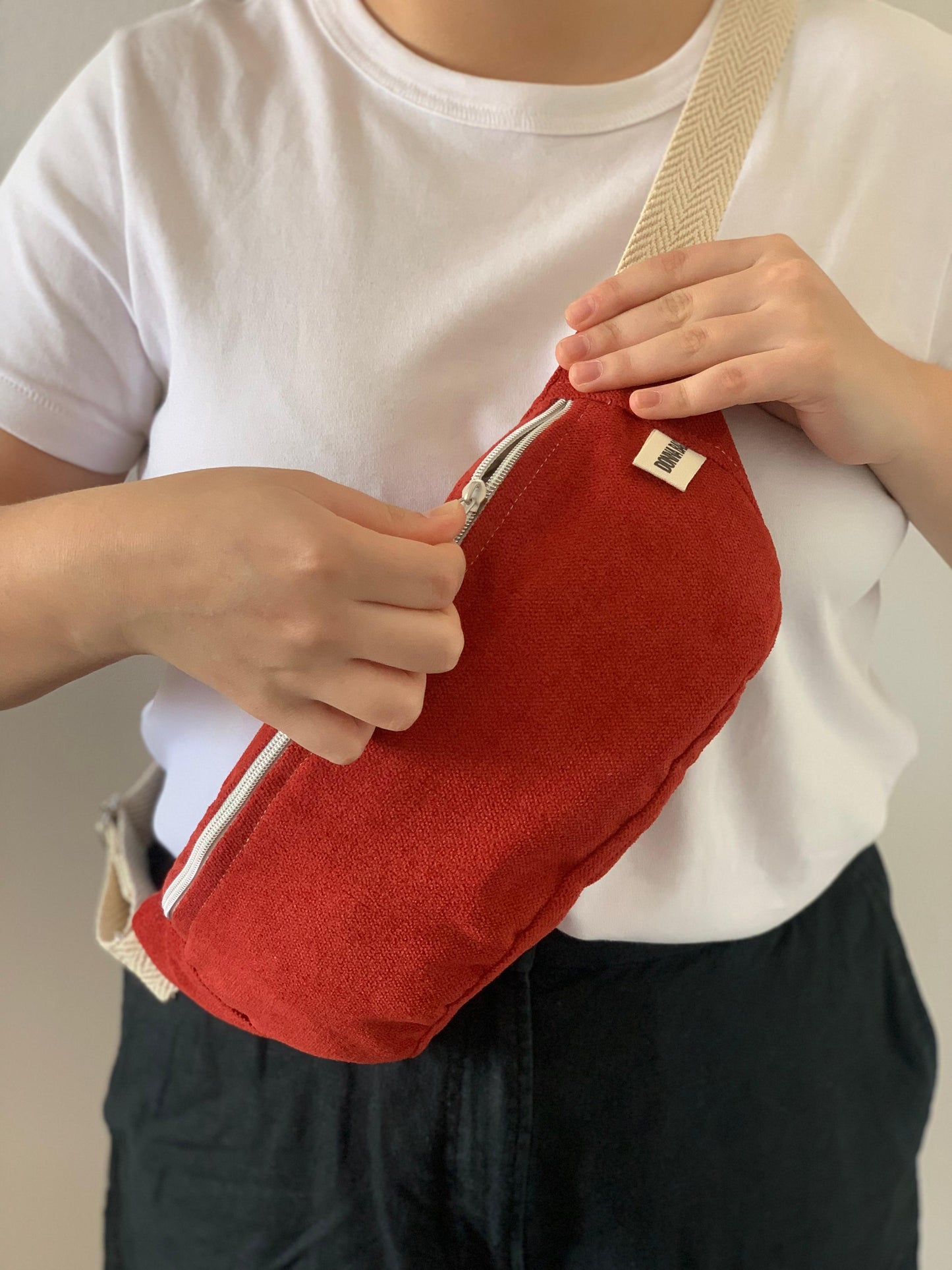 PALOMA BAGS RUSTIC VELVET RED