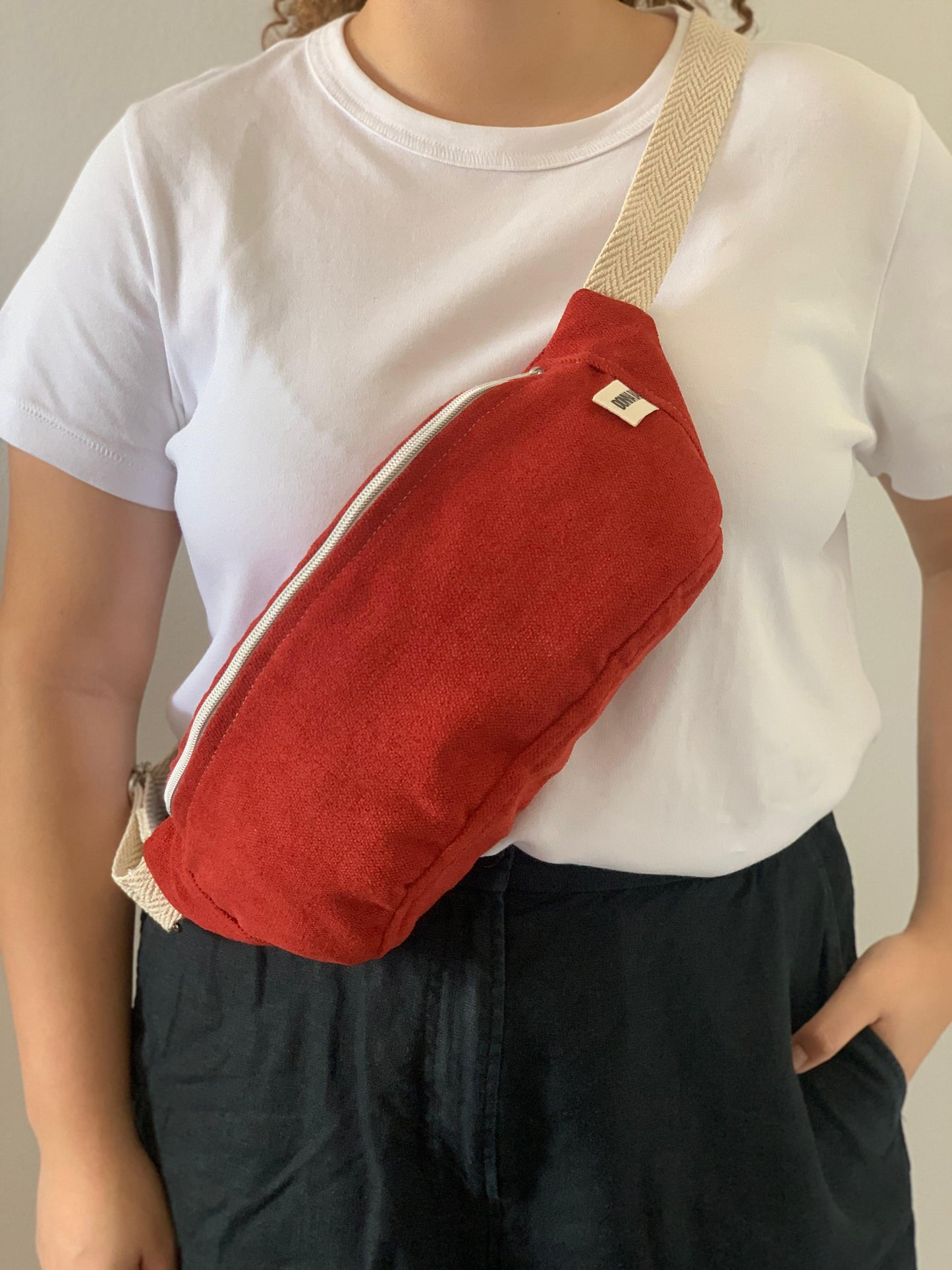 PALOMA BAGS RUSTIC VELVET RED