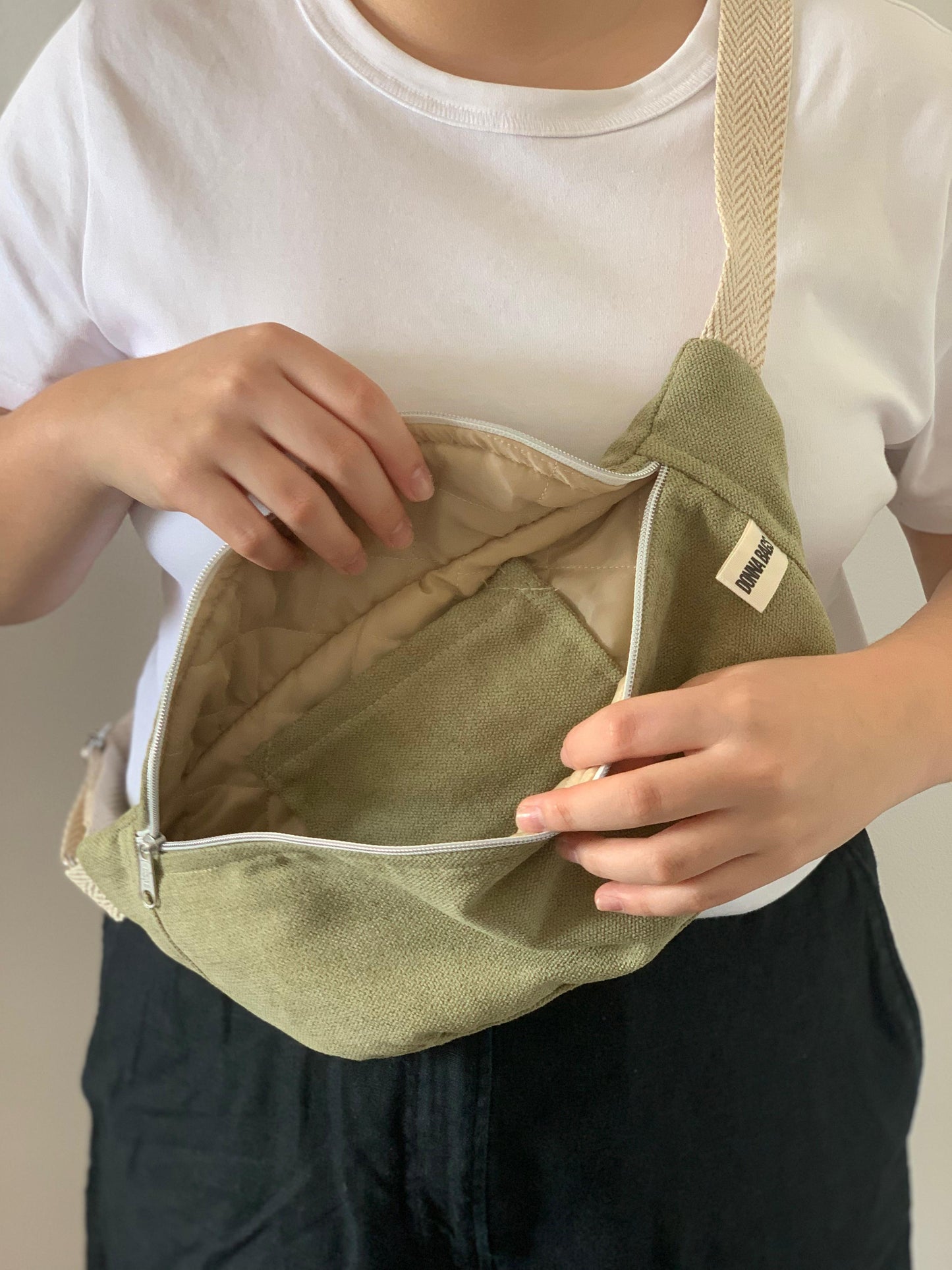 PALOMA BAGS RUSTIC VELVET OLIVE GREEN
