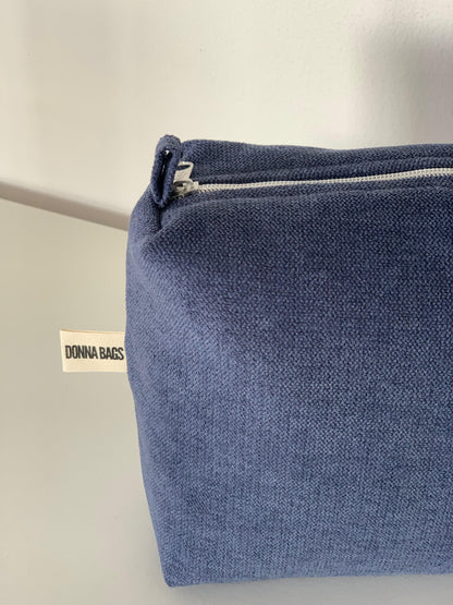 LIS BAGS RUSTIC VELVET NAVY BLUE