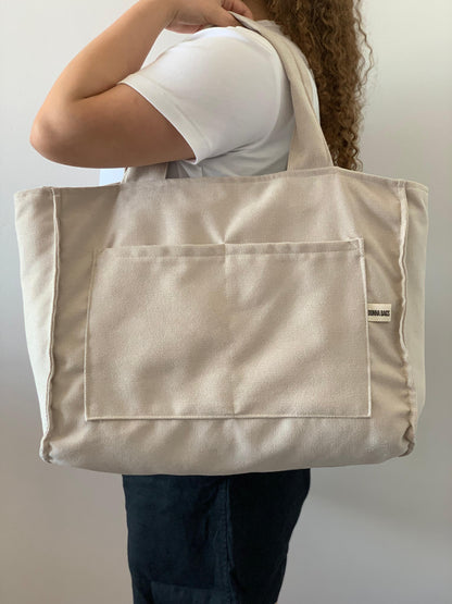 CRISTAL BAGS RUSTIC VELVET BEIGE