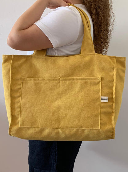 CRISTAL BAGS RUSTIC VELVET BUTTER YELLOW