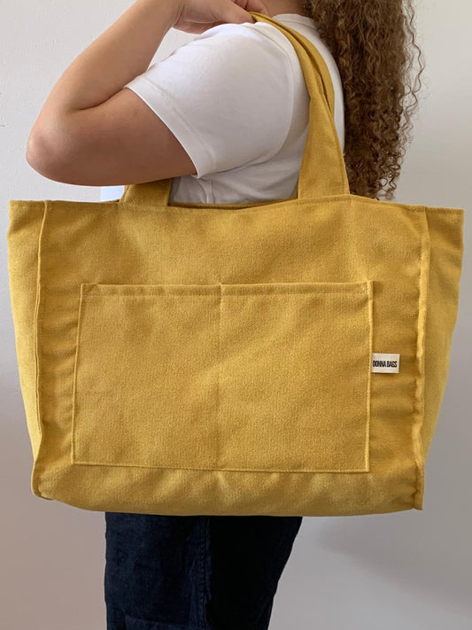CRISTAL BAGS RUSTIC VELVET BUTTER YELLOW