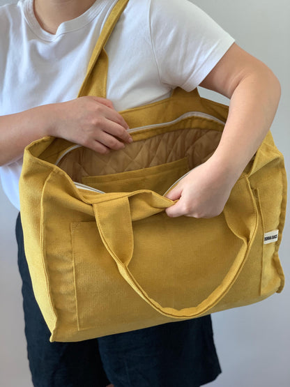 CRISTAL BAGS RUSTIC VELVET BUTTER YELLOW