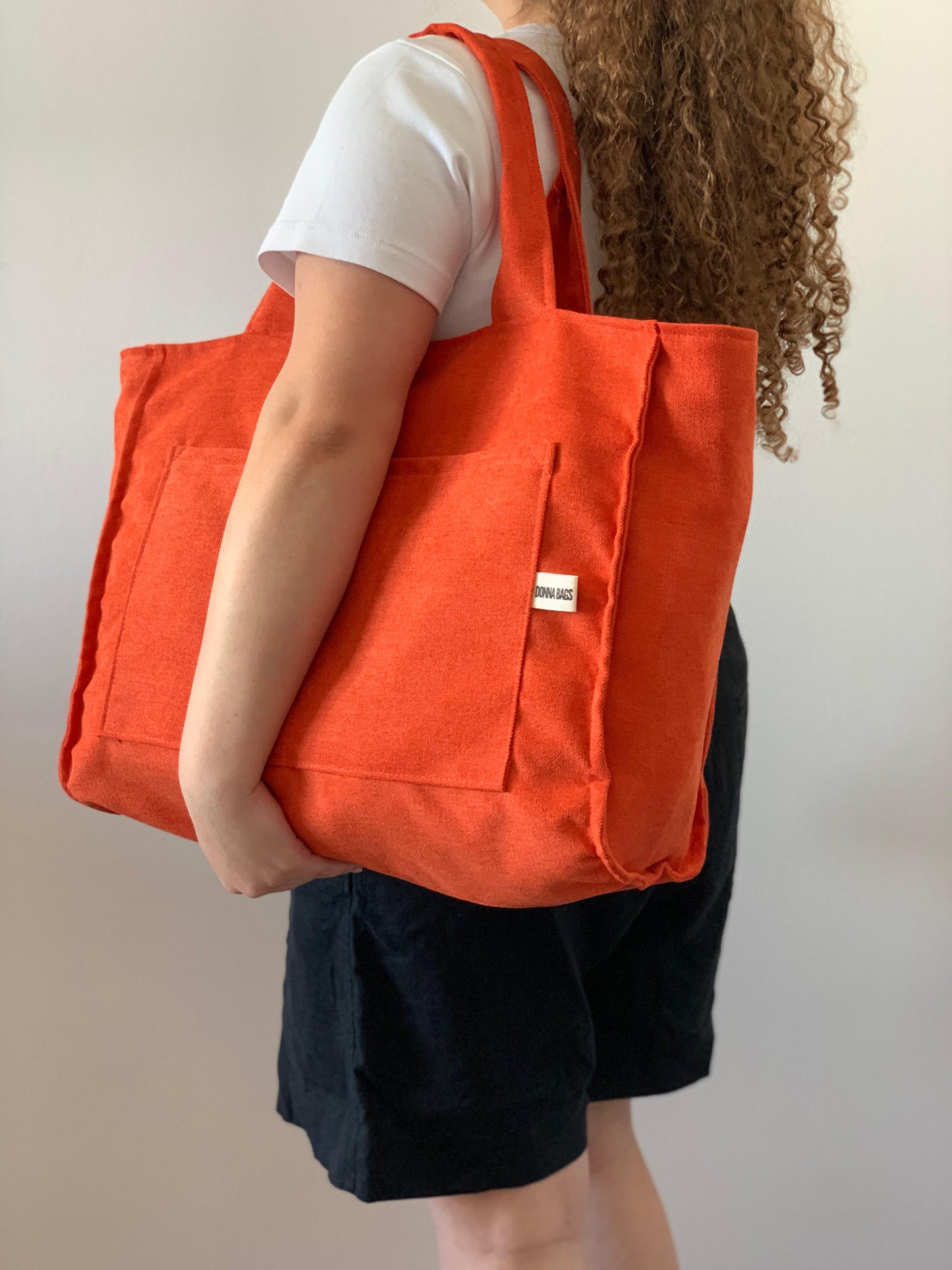CRISTAL BAGS RUSTIC VELVET ORANGE