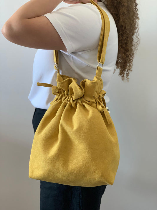CAROL BAGS RUSTIC VELVET BUTTER YELLOW