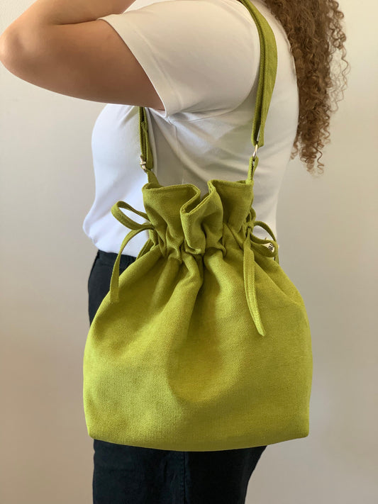CAROL BAGS RUSTIC VELVET PISTACHIO GREEN