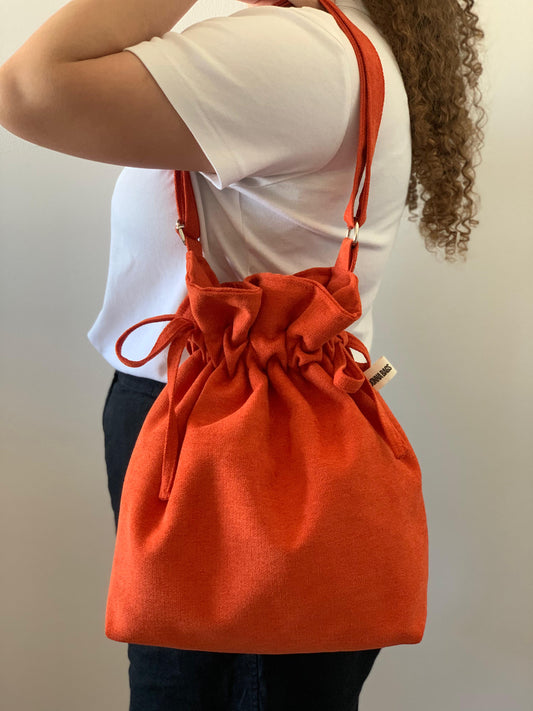 CAROL BAGS RUSTIC VELVET ORANGE