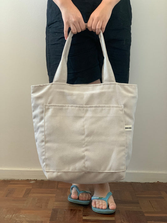 MILA BAGS RUSTIC VELVET BEIGE