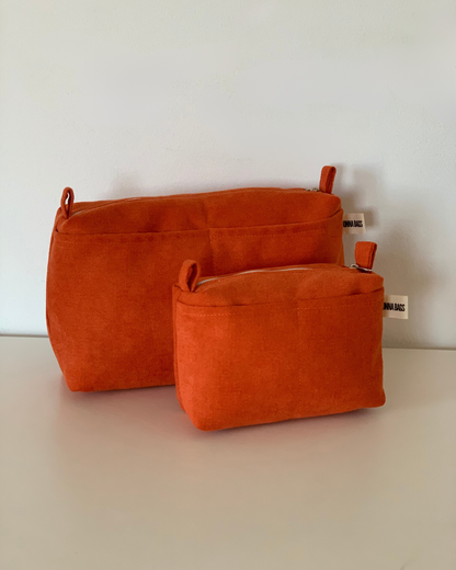 LIS BAGS RUSTIC VELVET ORANGE