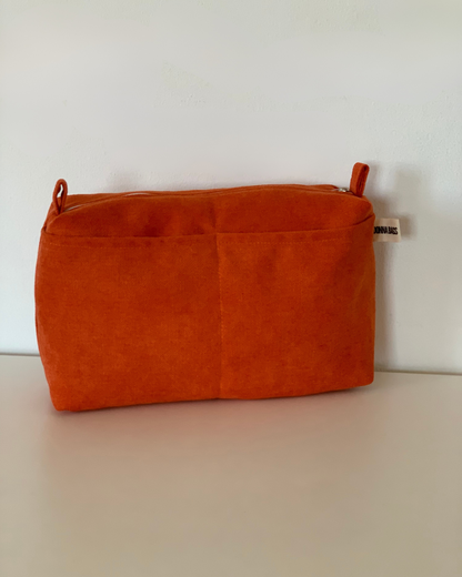 LIS BAGS RUSTIC VELVET ORANGE