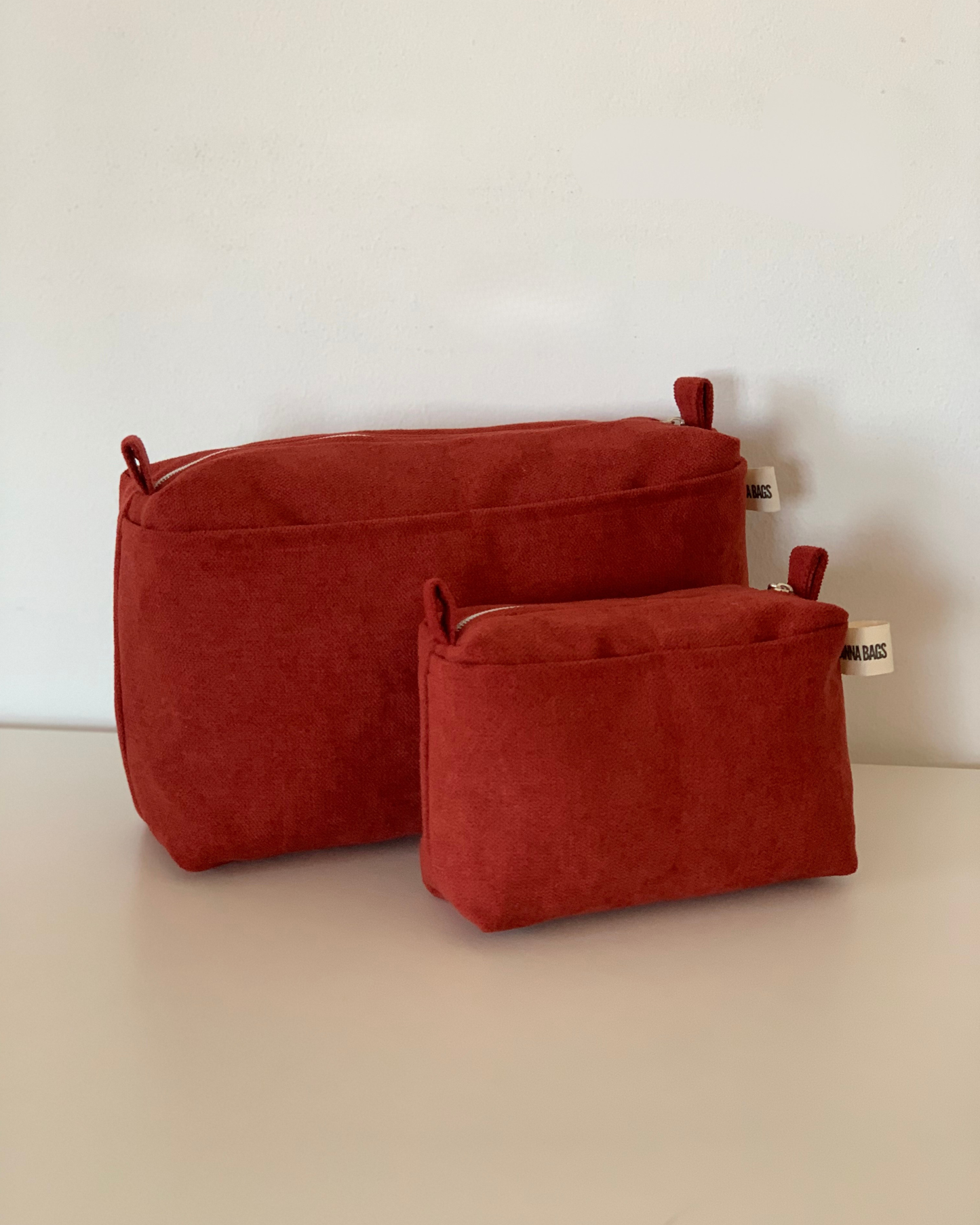 LIS BAGS RUSTIC VELVET RED