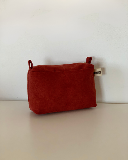 LIS BAGS RUSTIC VELVET RED