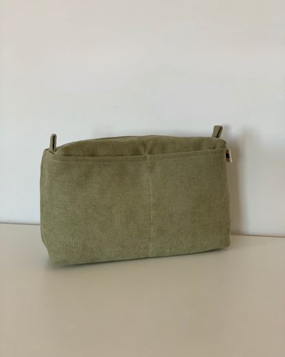 LIS BAGS RUSTIC VELVET OLIVE GREEN