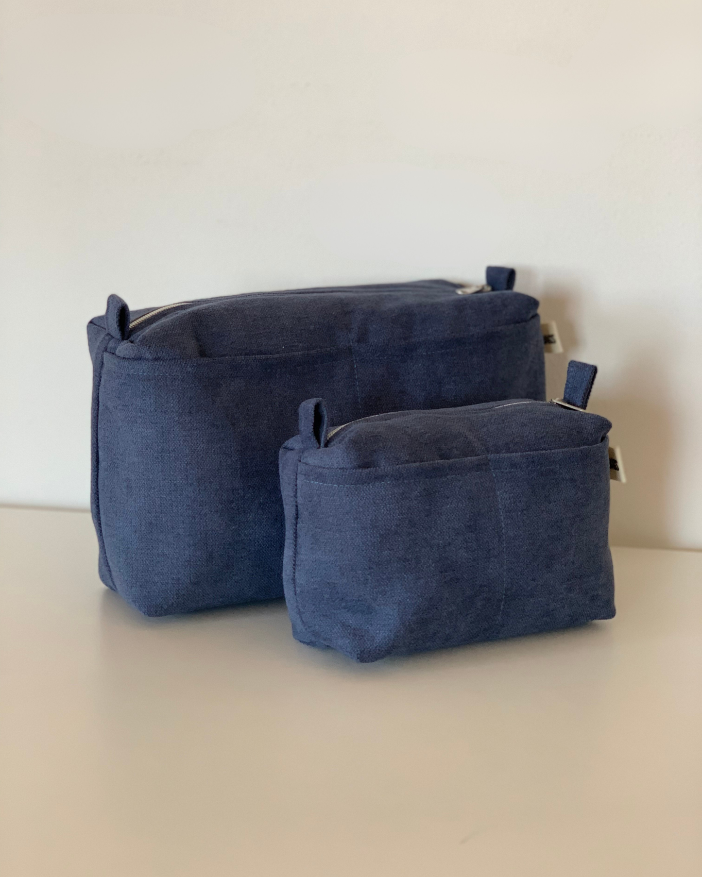 LIS BAGS RUSTIC VELVET NAVY BLUE