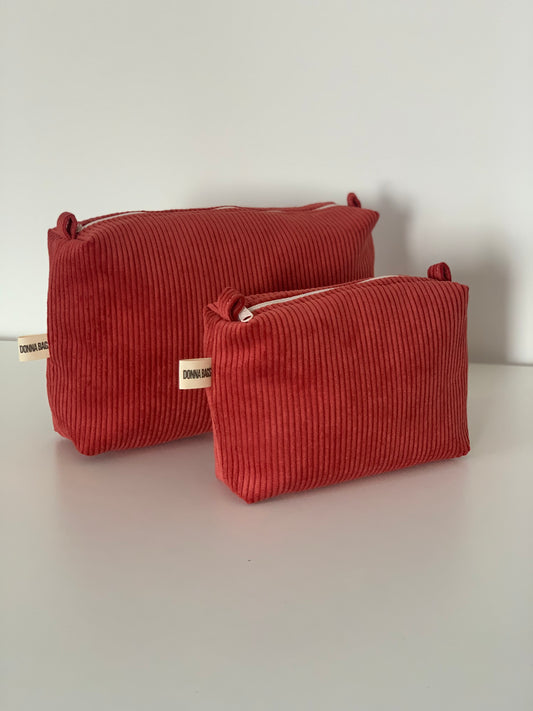 LIS BAGS RED CORDUROY