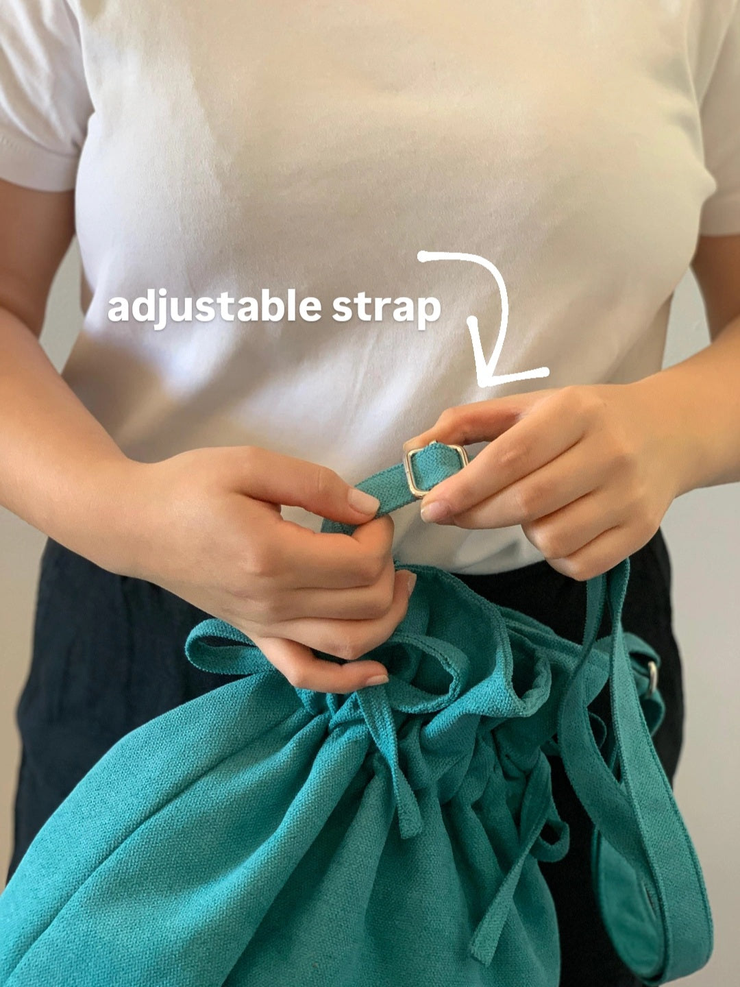 CAROL BAGS RUSTIC VELVET TURQUOISE BLUE