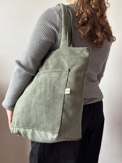 MILA BAGS DRY GREEN CORDUROY