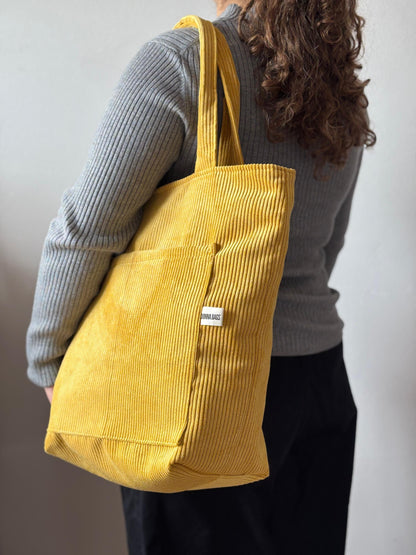MILA BAGS YELLOW CORDUROY