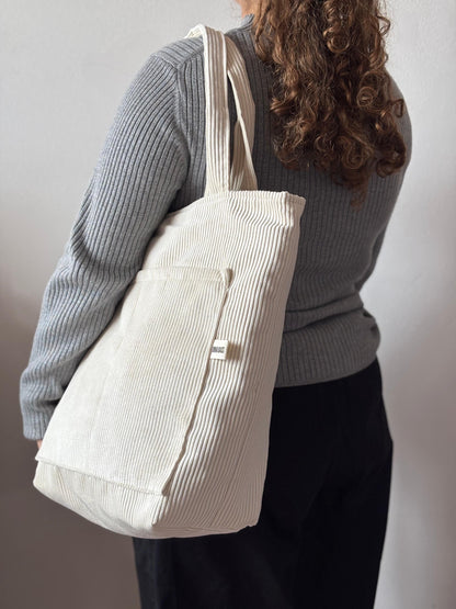 MILA BAGS OFF WHITE CORDUROY