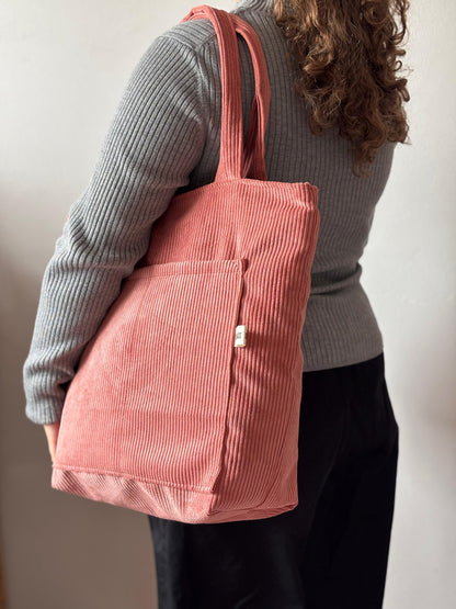MILA BAGS OLD PINK CORDUROY