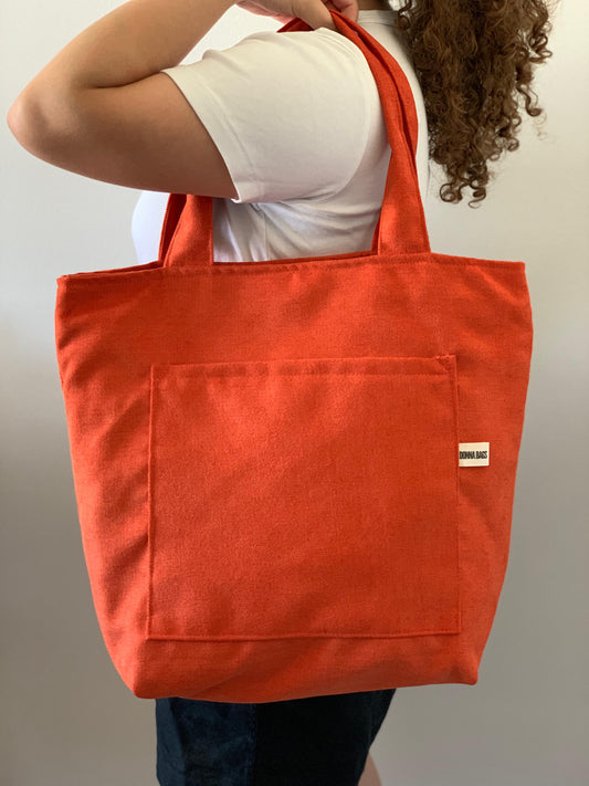 MILA BAGS RUSTIC VELVET ORANGE